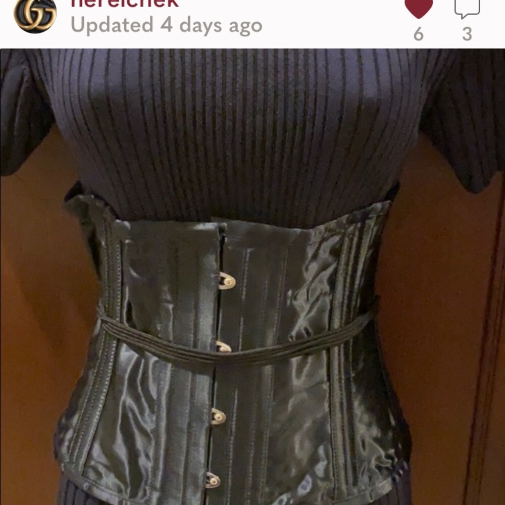🔴 CORSET UNDER BUST BLACK